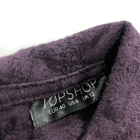 Topshop Purple Lace Peter Pan Collar Tank Top - Picture 6 of 8